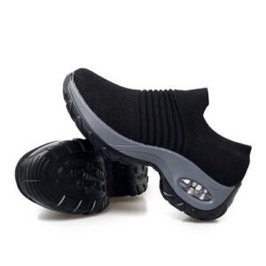 ALagzi 2025 Womens Casual Socks Shoes Running Sneakers - Black